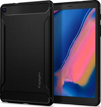 Spigen Galaxy Tab A 8.0 (2019) ile Uyumlu With S Pen SM-P200/P205 models only Rugged Armor Black