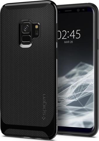 Spigen Galaxy S9 ile Uyumlu Kılıf Neo Hybrid Shiny Black