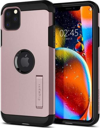 Spigen iPhone 11 Pro ile Uyumlu Kılıf Tough Armor Rose Gold