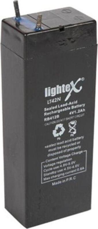 Lightex Akü 4V 1.2Ah Işıldak Fener (3.5X9X2Cm) 4V 1,2A