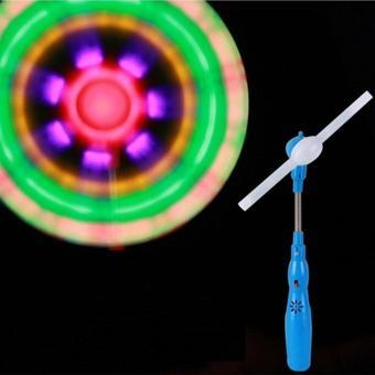 Kuzey Flashing Light Up Led Spinning Renkli Led Işıklı Dönen Ufo Pervane Sesli Işıklı Mavi Değirmen Işık