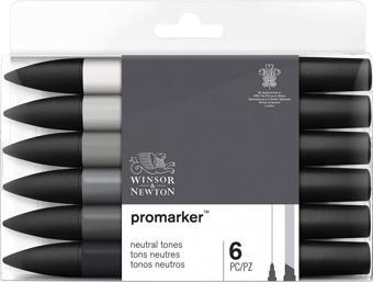 Winsor Newton Promarker 6'lı Neutral Tones