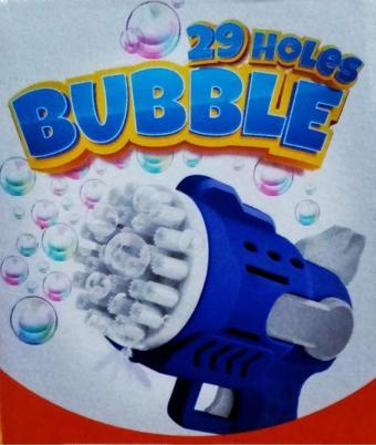 Kuzey Led Light 29 Holes Bubbles Gun 29 Delikli Çoklu Köpük Atan Tabanca Mavi Köpük Tabancası Pilli