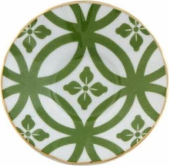 Porland Morocco Desen1 Yeşil Ergonomik Çay Tabağı 12cm