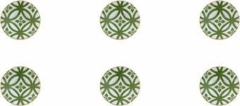 Porland Morocco Yeşil Çay Tabağı 12 cm 6'lı