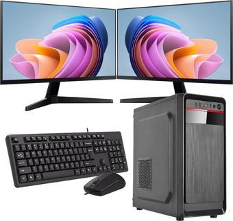 INTEL i7 13700 16GB 480GB SSD Çift 24" Monitörlü Ev ve Ofis Bilgisayarı (Business)