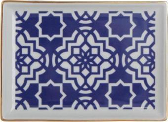 Porland Morocco Kahvaltı Tabağı Desen7 Mor 18x13cm