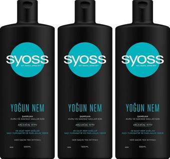 Syoss Yoğun Nem Şampuan 500 ml x 3 Adet