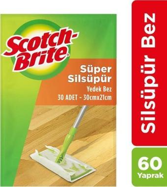 Scotch Brite Silsüpür Paspas Q600 Yedek Bez 60 Adet