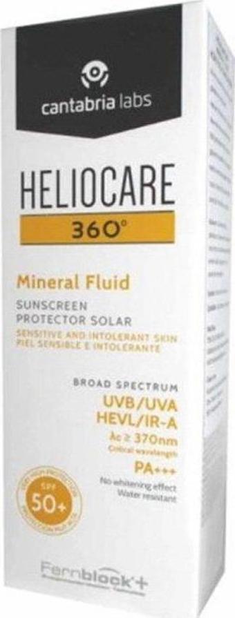 Heliocare 360 Mineral Fluid SPF+50 Güneş Koruyucu Krem 50 ml