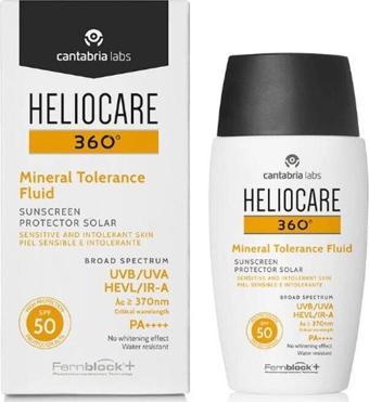 Heliocare 360 Mineral Tolerance Fluid SPF50+ Güneş Kremi 50 ml