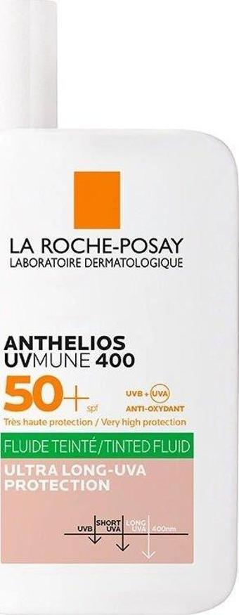 La Roche-Posay Anthelios Oil Control Fluid Renkli Yüz Güneş Kremi 50 ml