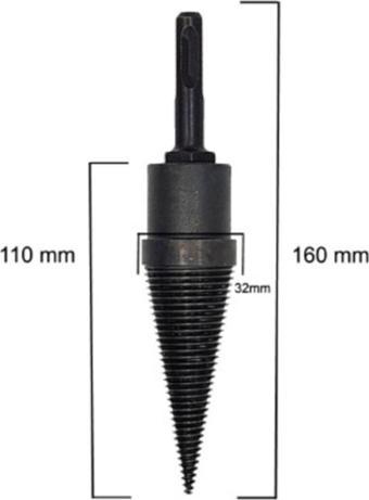 Rekotools -ahşap Şöminelik Odun Kütük Ayırma Yarma Matkap Ucu