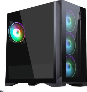 Frisby FC-9450G MORO 750W 80+ Bronze Siyah Dual-Ring RGB Fan Mid Tower ATX Kasa