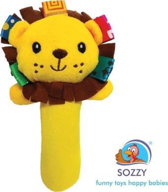 Sozzy Toys Çıngıraklı Sık Sık Aslan Szy158 - Sıkmalı Oyuncak