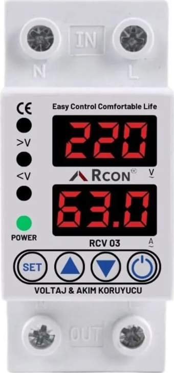 Rcon Rcv03 Akım Ve Voltaj Korumalı