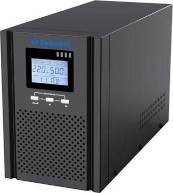 TESCOM TEOS+ Online 1KVA 4/8 dk (2x12v 7AH Akü) UPS