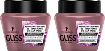 Gliss Serum Deep Repair Onarıcı Saç Maskesi 300 ml x 2 Adet