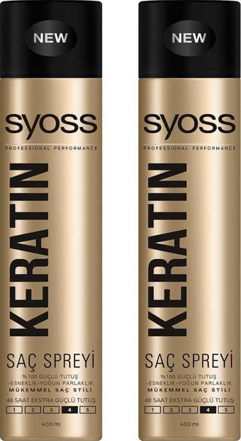 Syoss Keratin Sprey 400 ml x 2 Adet