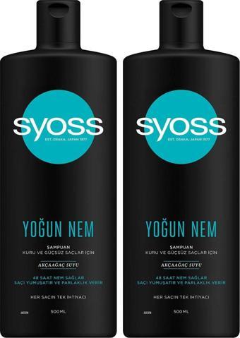 Syoss Yoğun Nem Şampuan 500 ml  x 2 Adet