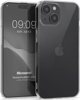 Microsonic Apple iPhone 15 Kılıf Transparent Soft Şeffaf