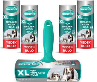 SMARTER XL TÜY TOPLAYICI RULO + 4 YEDEK RULO