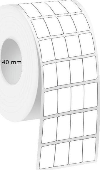 40X20 Mm 4000 Li Eco Termal Etiket Yanyana 4 Lü (Bitişik) 40 Lık Kuka