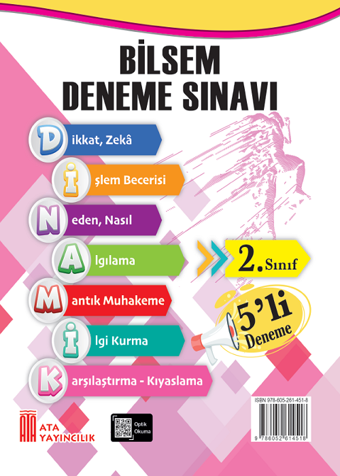 2. Sınıf Bilsem 5'Li Deneme Sınavı - Ata Yayıncılık