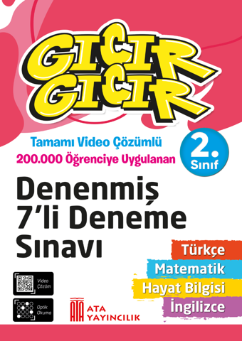 2. Sınıf Gıcır Gıcır Tüm Dersler Denenmiş 7'li Deneme Sınavı - Ata Yayıncılık