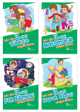 3. Sınıf Çıtır Çıtır  Çalışma Kitabım 4'lü Set (Türkçe-Matematik- Fen Bilimleri-Hayat Bilgisi) - Ata Yayıncılık