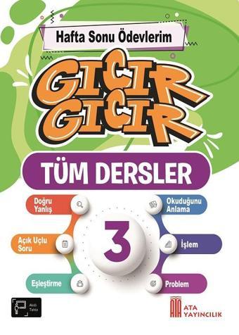 3. Sınıf Gıcır Gıcır Hafta Sonu Ödevlerim Tüm Dersler - Ata Yayıncılık