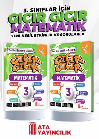 3. Sınıf Gıcır Gıcır Matematik 1 ve 2. Kitap (2'li kitap) - Ata Yayıncılık