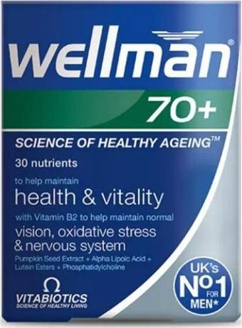 Vitabiotics Wellman 70+ Takviye Edici Gıda 30 Tablet