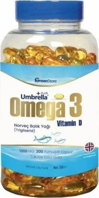 Green Store Umberalla Omega 3 Balık Yağı 200 Kapsül