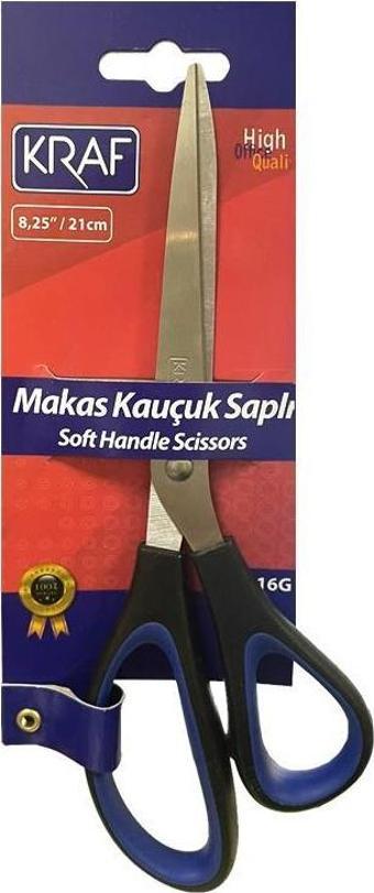 Kraf Kauçuk Saplı Makas 21cm 716G