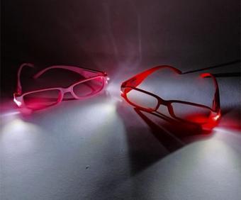 Renkli Led Işıklı Kitap Okuma Gözlüğü