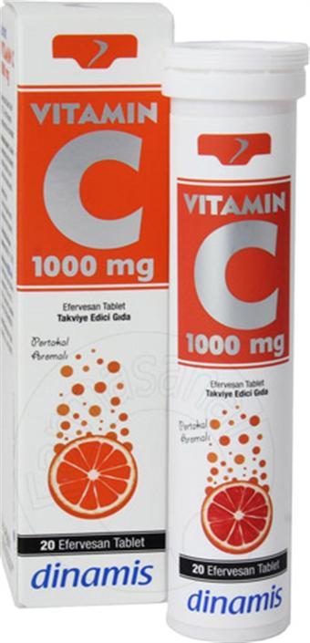 Dinamis Vitamin C 1000 mg 20 Efervesan Tablet