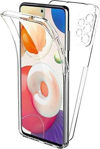 Teknomoda Samsung Galaxy A73 360 Kılıf Şeffaf Ön Arka Korumalı Silikon