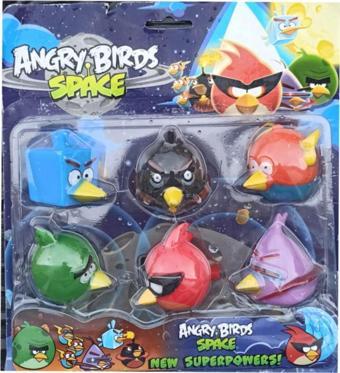 Pop Şeker Angry Birds 6 Figür Oyuncak Angry Birds Karakterleri