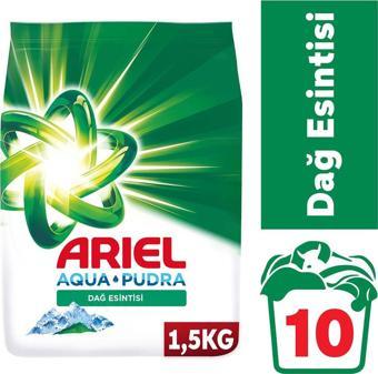 Ariel Dağ Esintisi 1,5 Kg Aquapudra Toz Çamaşır Deterjanı