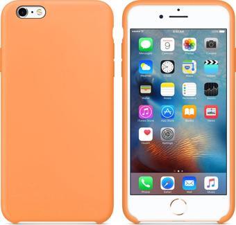Microsonic Apple iPhone 6S Kılıf Liquid Lansman Silikon Papaya