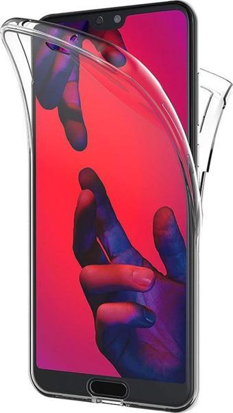 Microsonic Huawei P20 Pro Kılıf 6 tarafı tam full koruma 360 Clear Soft Şeffaf