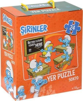 Laço Kids Şirinler 24 Parça Büyük Yer Puzzle