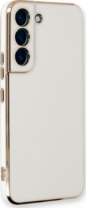 Microsonic Samsung Galaxy S21 FE Kılıf Olive Plated Beyaz