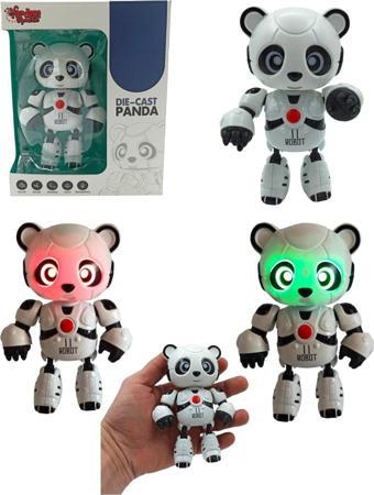 Pop Şeker Metal Şarjlı Panda Sesli, Işıklı, Söylediğini Tekrar Eden Sevimli Panda 13Cm.