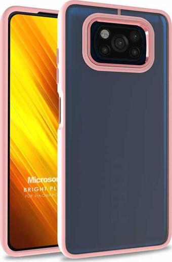 Microsonic Xiaomi Poco X3 NFC Kılıf Bright Planet Rose Gold