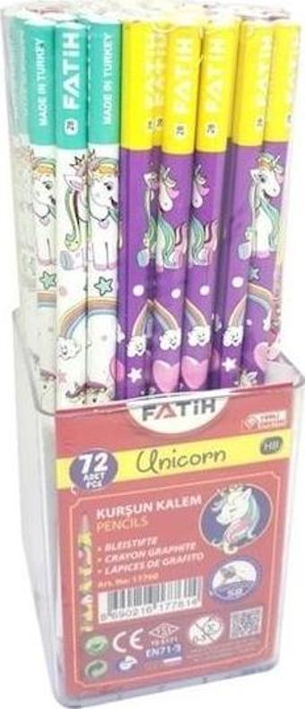 Fatih Kurşun Kalem Unicorn 17760 (72 Li Paket)