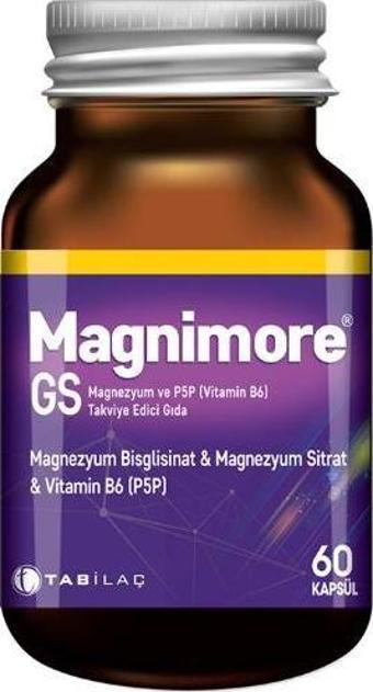 Magnimore Gs Magnezyum Ve P5p 60 Kapsül