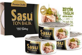 Sasu Zeytinyağlı Ton Balığı 3x80g Bütün Dilim