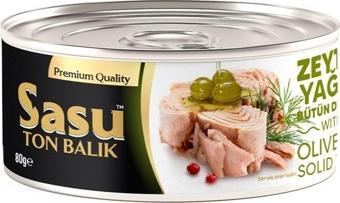 Sasu Zeytinyağlı Ton Balığı 80g Bütün Dilim